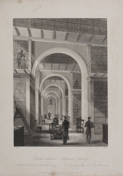 British Museum, Holborn, c.1850 by Llewellyn (after) Jewitt