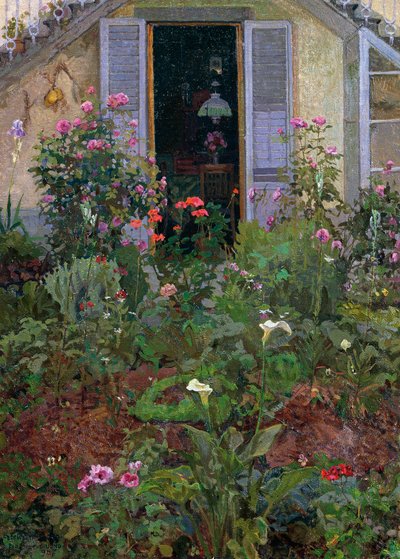 Triptych or Garden in Bloom by Llewelyn Lloyd