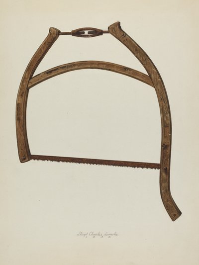 Buck Saw, 1938 by Lloyd Charles Lemcke