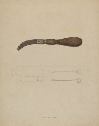 Wooden Peg File by Lloyd Charles Lemcke