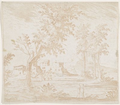 Landscape with Ruin by Lodovico Mattioli (attributed to)