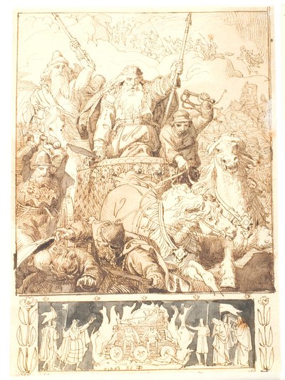Battle of Bråvalla by Lorenz Frølich