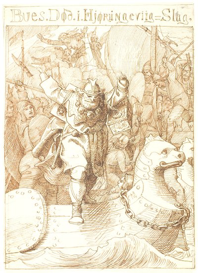 Death of Bue by Lorenz Frølich