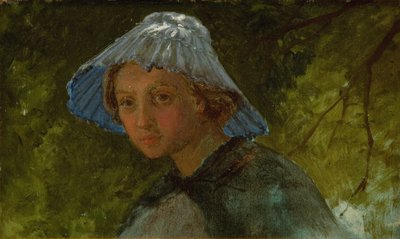 Mrs. Lina Frølich with Sun Hat by Lorenz Frølich