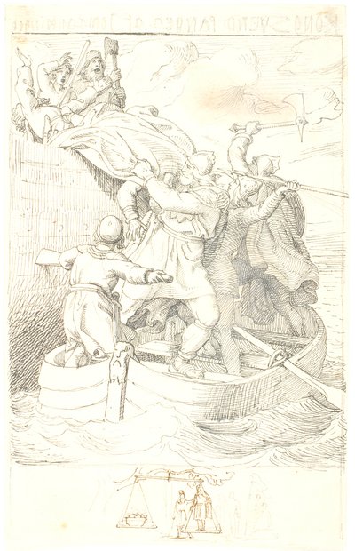 King Svend Captured by Jomsvikings by Lorenz Frølich