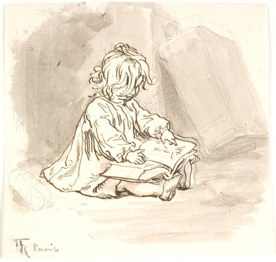 Lili Reading by Lorenz Frølich