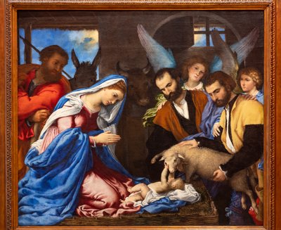 Adoration of the Shepherds by Lorenzo Lotto