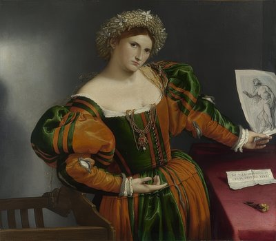 Portrait of a Woman (Lucretia) by Lorenzo Lotto