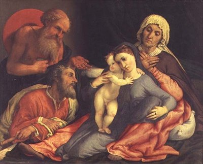 Holy Family by Lorenzo Lotto