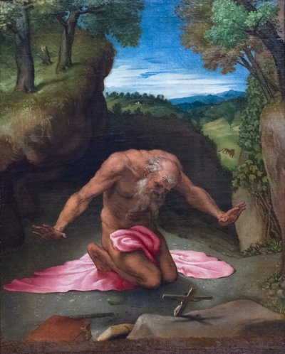 Penitent Saint Jerome by Lorenzo Lotto