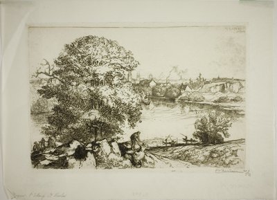 Angers, Lake Saint-Nicolas by Louis Auguste Lepère