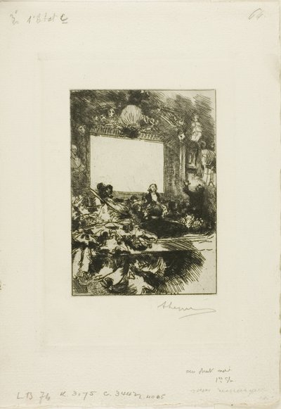 At the Chat Noir by Louis Auguste Lepère