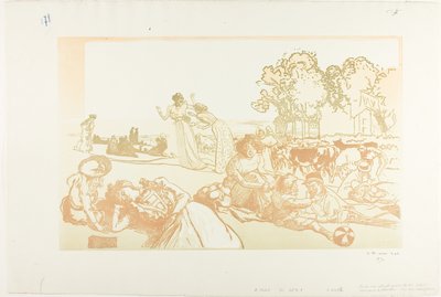 Modern Bucolic by Louis Auguste Lepère