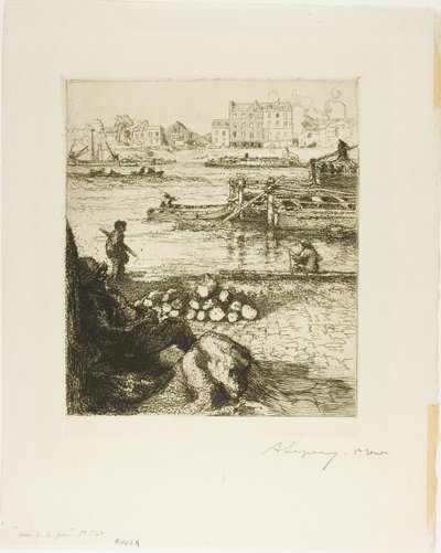 Public Wharf, Quai de la Gare by Louis Auguste Lepère