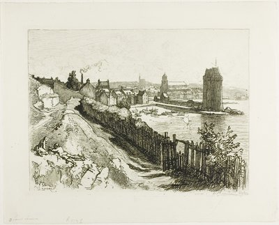 Saint-Servan by Louis Auguste Lepère