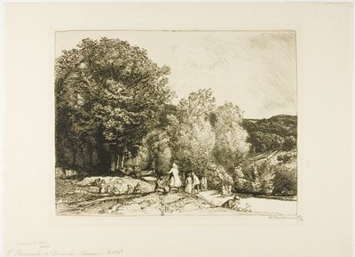 Sunday Walk by Louis Auguste Lepère