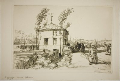 Tavern on the Way to Billancourt by Louis Auguste Lepère