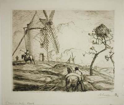 The Arrival at the Windmill by Louis Auguste Lepère