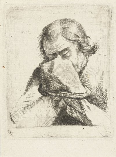 Praying Man with Hat by Louis Bernard Coclers