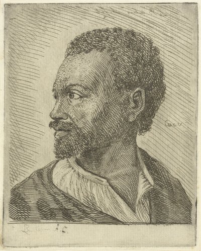 Portrait of an Abyssinian by Louis Bernard Coclers