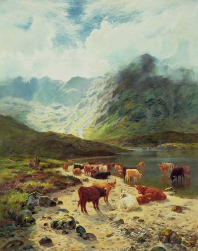Ross-shire Loch by Louis Bosworth Hurt
