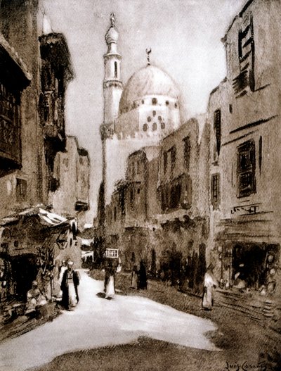 Old Street in Sunlight, Cairo, Egypt, 1928 by Louis Cabanes