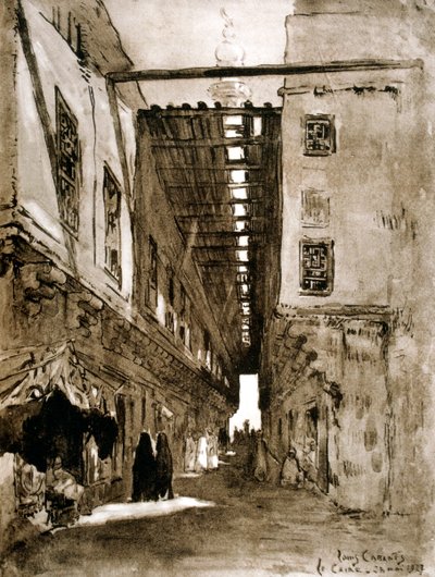 Souks, Cairo, 1928 by Louis Cabanes