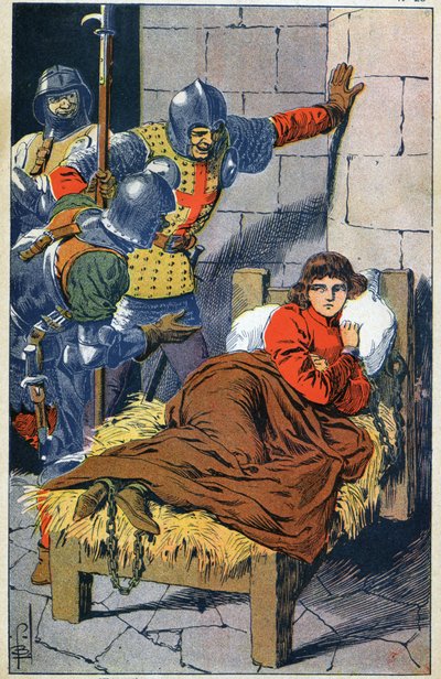Joan of Arc in prison by Louis Charles Bombled