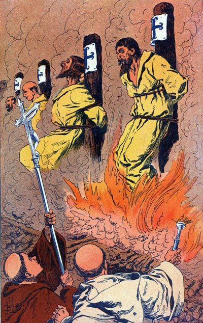 The Burning of the Templars by Louis Charles Bombled