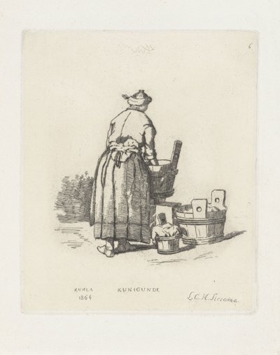 Washerwoman (Kunigunde) by Louis Charles Hora Siccama