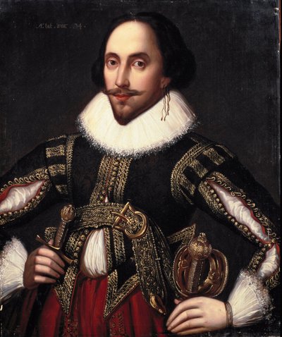 Portrait of William Shakespeare by Louis Coblitz