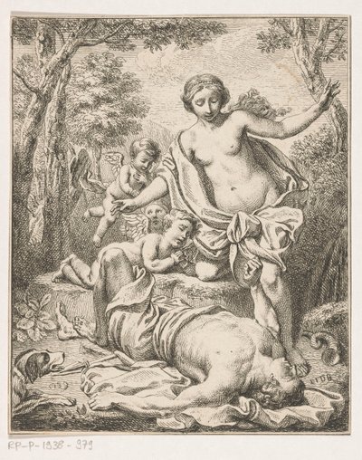 Venus and Adonis by Louis Fabritius Dubourg