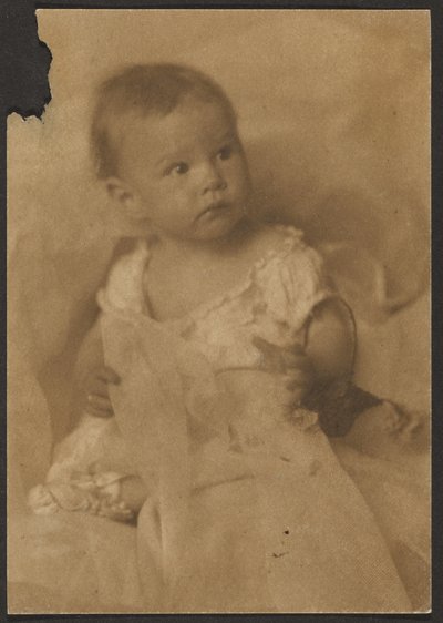 Baby with Tulle by Louis Fleckenstein