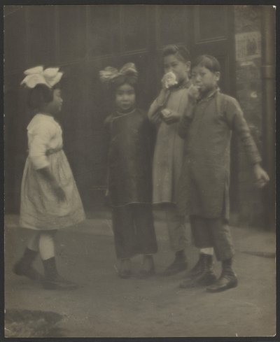 Children in Chinatown by Louis Fleckenstein