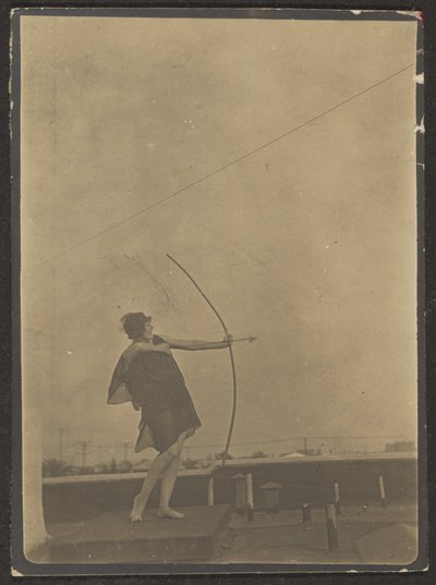 Dancer (Archer) on Rooftop by Louis Fleckenstein