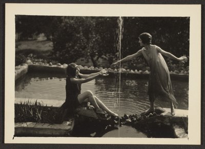 Dancers by Pool by Louis Fleckenstein