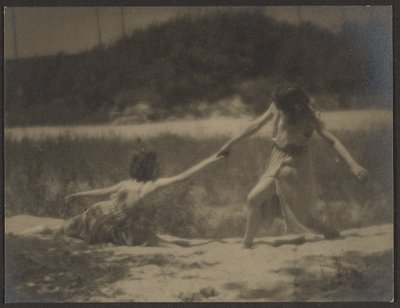 Dancers in Garden by Louis Fleckenstein