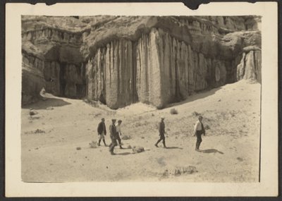 Figures in Desert Landscape by Louis Fleckenstein
