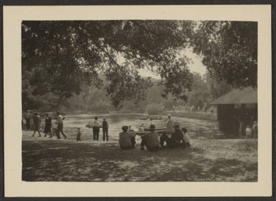 Figures in Park by Louis Fleckenstein