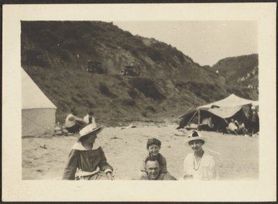 Figures on Beach by Louis Fleckenstein