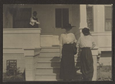 Figures on a Porch by Louis Fleckenstein