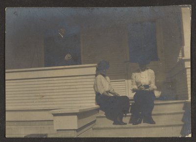 Figures on a Porch by Louis Fleckenstein