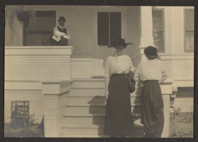Figures on a Porch by Louis Fleckenstein