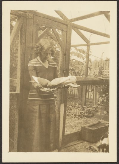 Florence Feeding Pigeons by Louis Fleckenstein