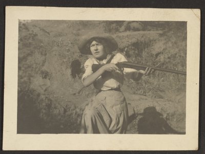 Florence with Gun by Louis Fleckenstein