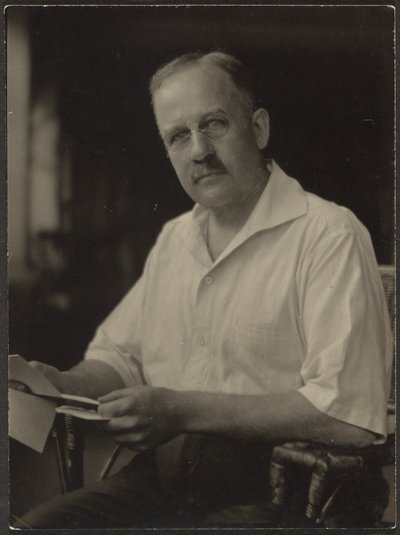 Man Holding Letter by Louis Fleckenstein