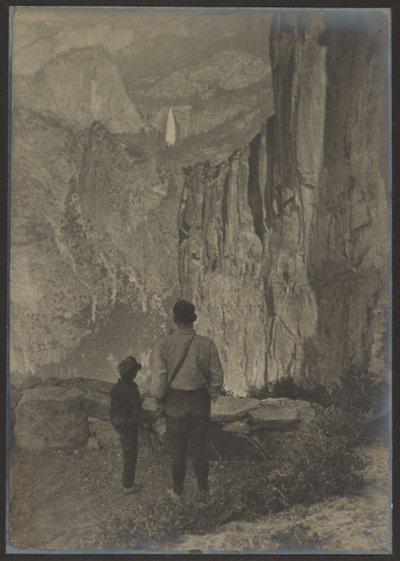 Nevada Falls from Ledge Trail, Yosemite by Louis Fleckenstein