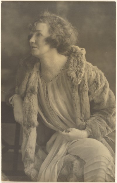 Portrait of a Woman in Furs by Louis Fleckenstein