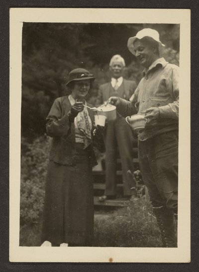 Pouring Tea Outside by Louis Fleckenstein