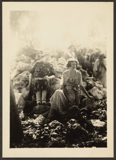 Three Women on Rocks by Louis Fleckenstein